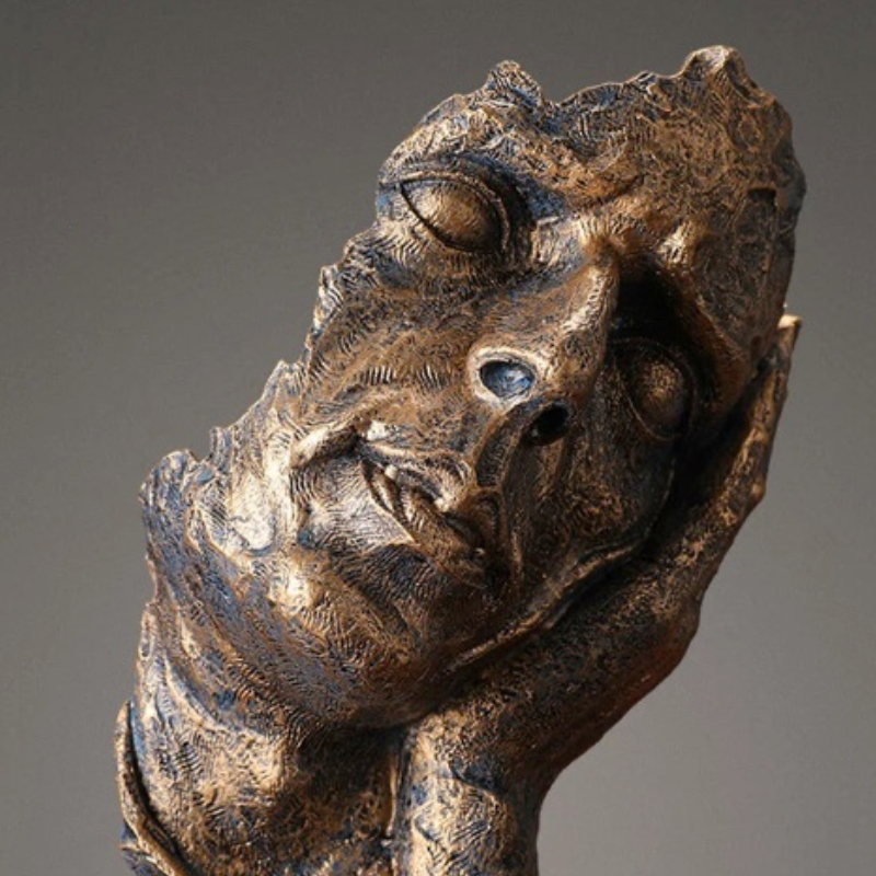 Escultura Sabios ciegos, sordos y mudos