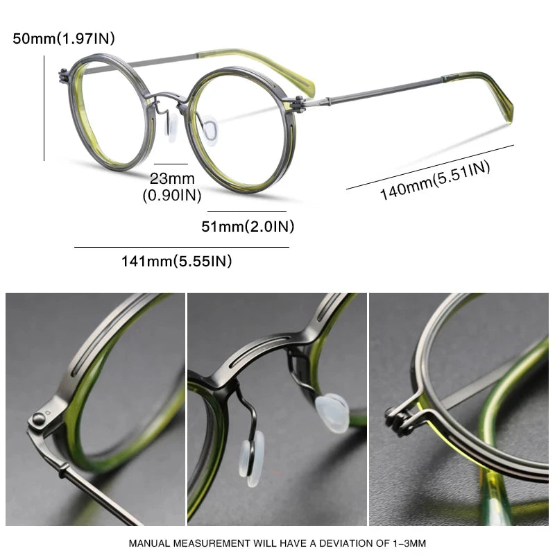 Montura de gafas de titanio vintage Luxxion