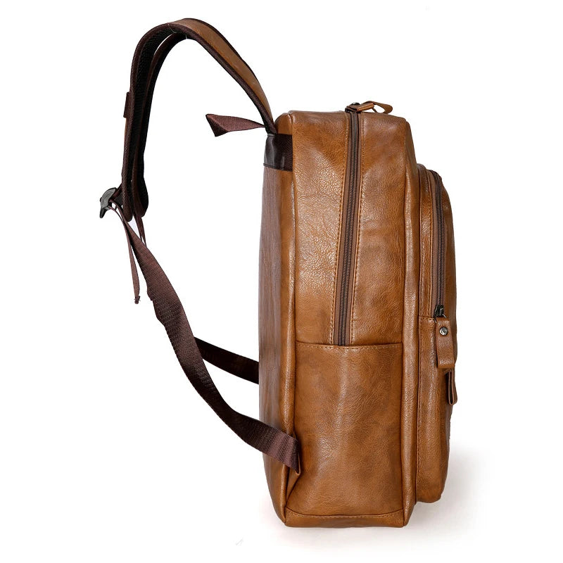 Mochila de cuero de lujo para viajes