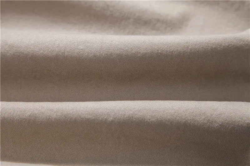 Pantalones casuales ajustados de algodón para hombre de color marrón Vangard