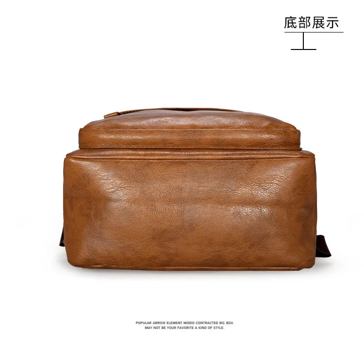 Mochila de cuero de lujo para viajes