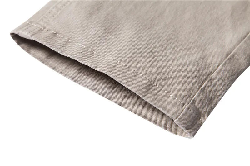 Pantalones casuales ajustados de algodón para hombre de color marrón Vangard
