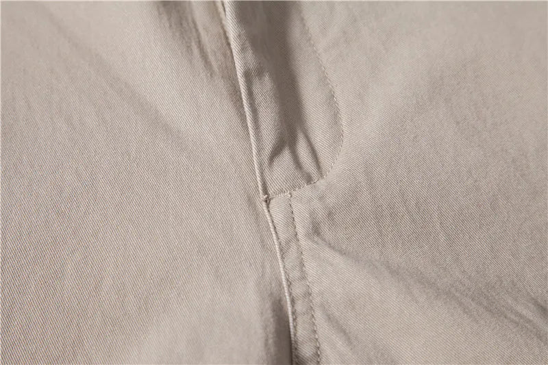 Pantalones casuales ajustados de algodón para hombre de color marrón Vangard