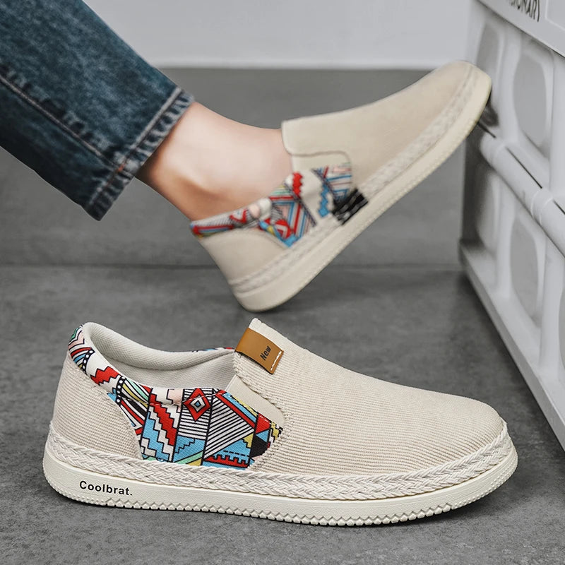 FLAT CANVAS SHOES GRAPHIC SAVAGI