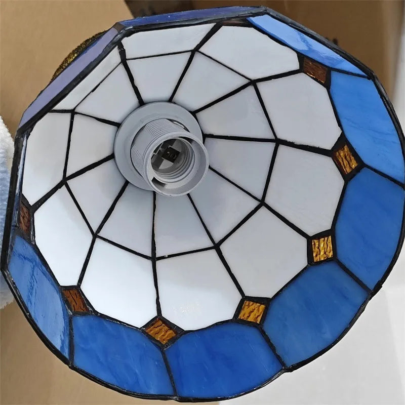RETRO TIFFANY COLORFUL GLASS CHANDELIER