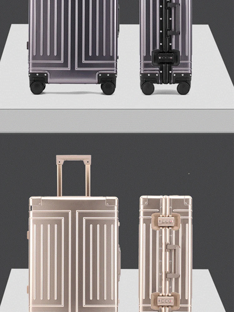 ALUMINUM-MAGNESIUM ALLOY TRAVEL SUITCASE 20/24/28