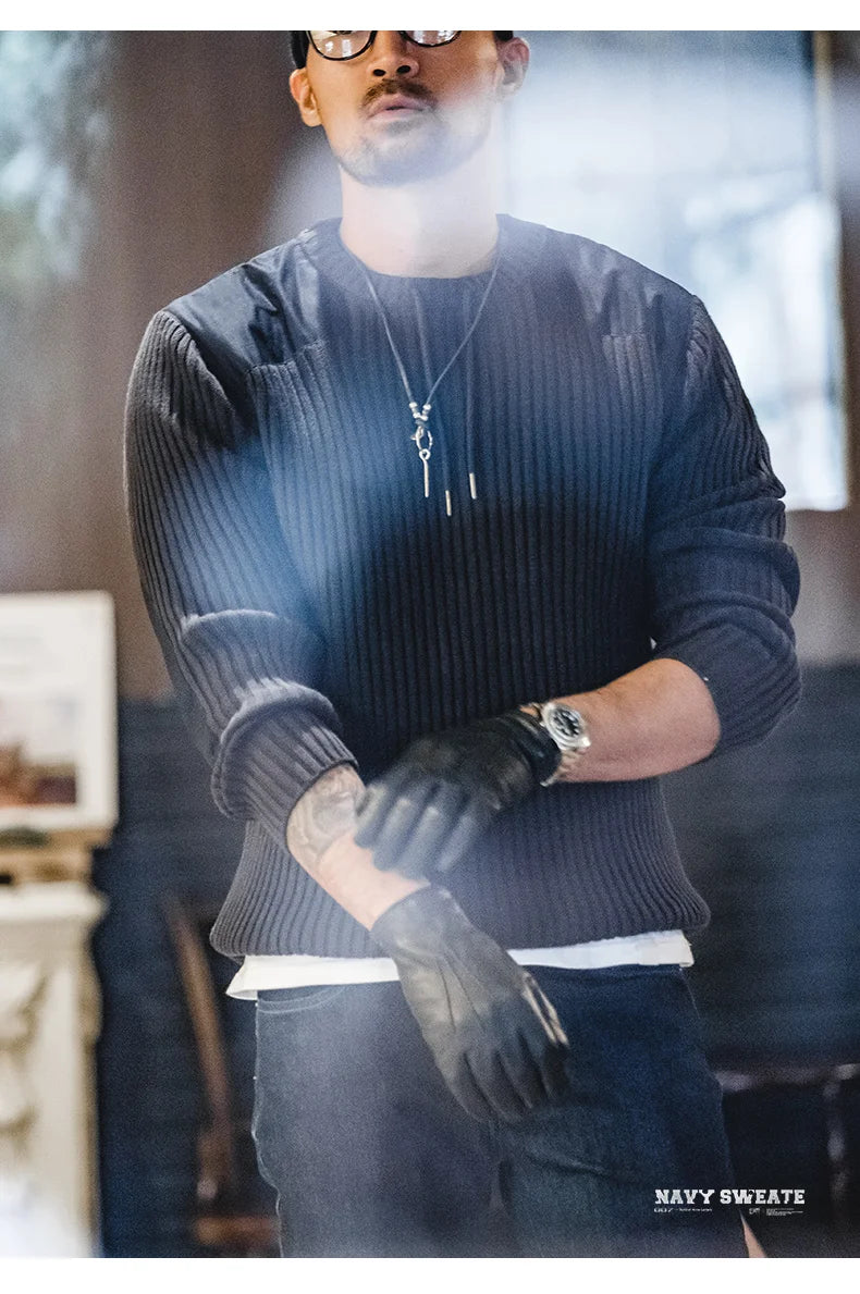 VERTICAL STRIPE SWEATER