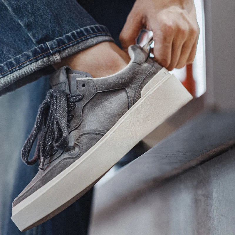 RETRO SKATEBOARDING SHOES GRAY SAVAGI