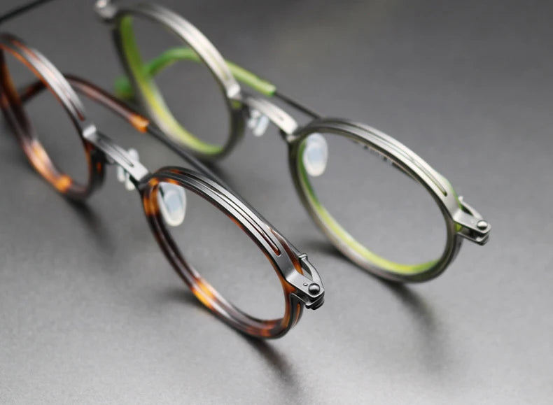 Montura de gafas de titanio vintage Luxxion