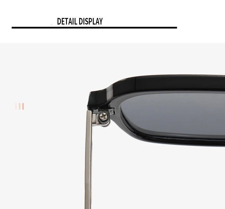 Gafas de sol con montura cuadrada y diseño de leopardo