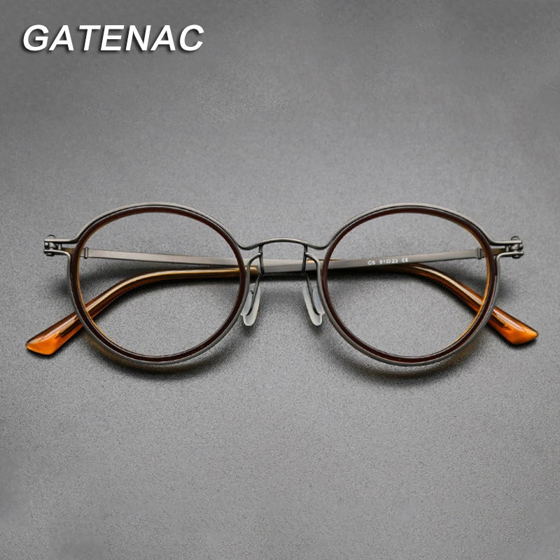 Montura de gafas de titanio vintage Luxxion