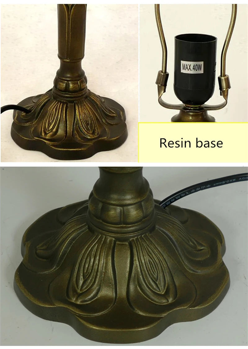 RETRO TIFFANY TABLE LIGHT BAROQUE