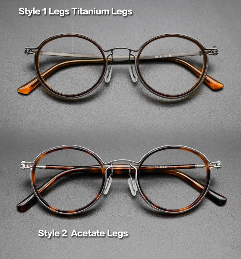 Montura de gafas de titanio vintage Luxxion