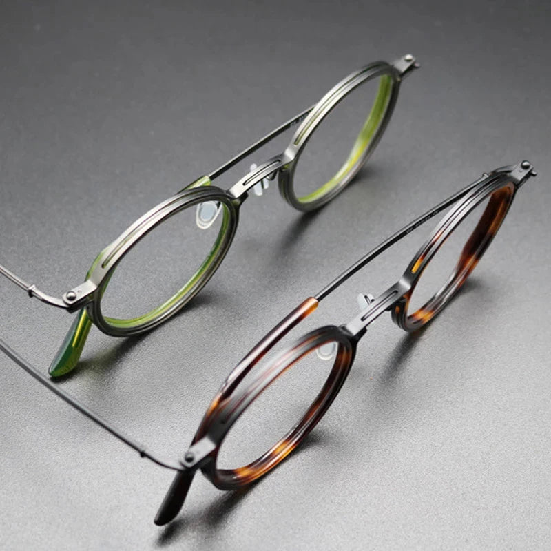 Montura de gafas de titanio vintage Luxxion