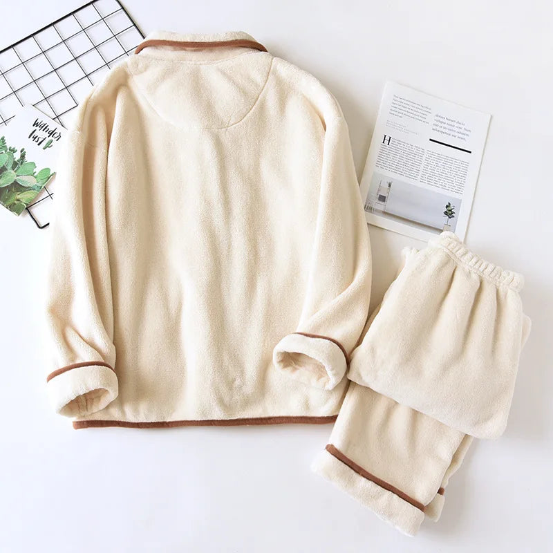 CORAL FLEECE PAJAMA SET