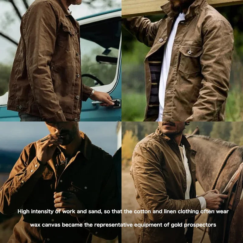 RETRO HEAVYWEIGHT CANVAS OIL WAXED JACKET