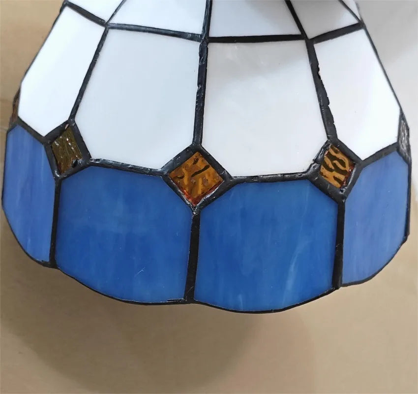 RETRO TIFFANY COLORFUL GLASS CHANDELIER