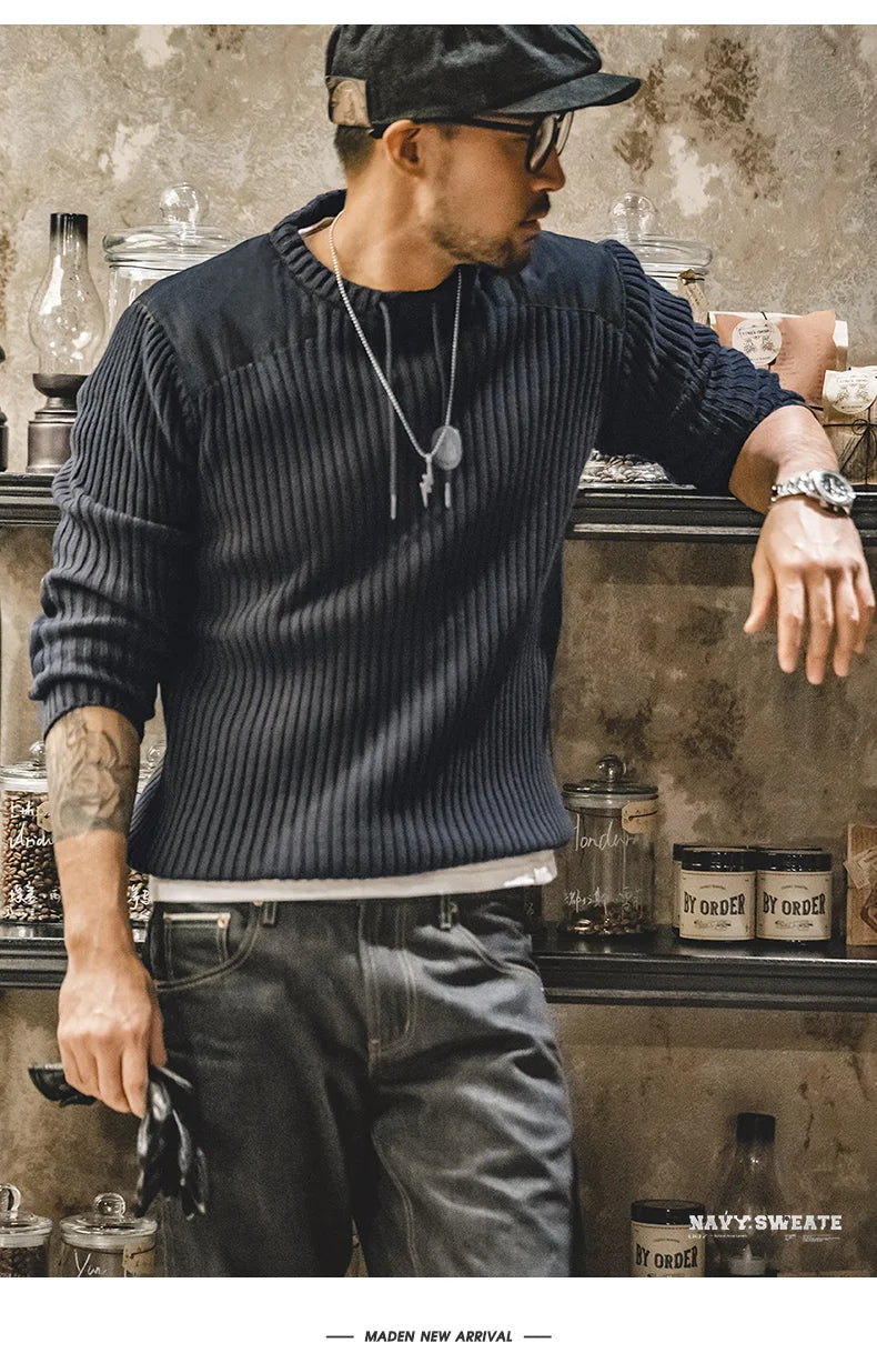 VERTICAL STRIPE SWEATER