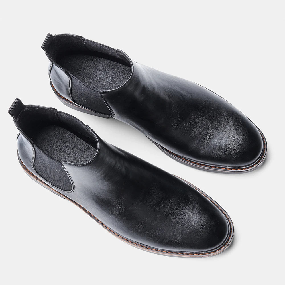 Botas clásicas de piel Chelsea