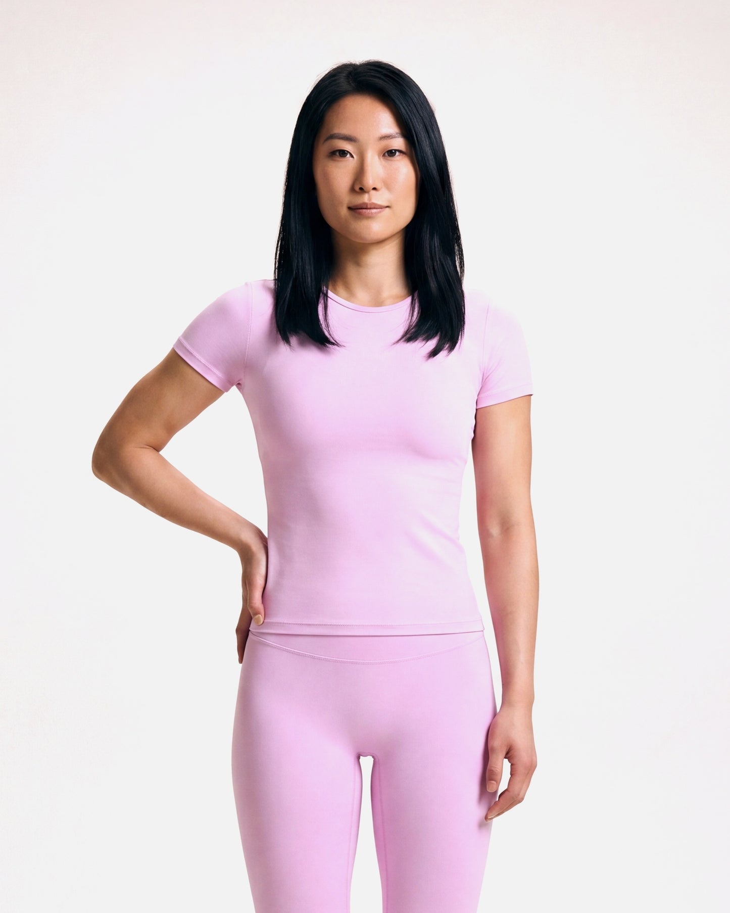 VARCEA Pink Seamless T Shirt
