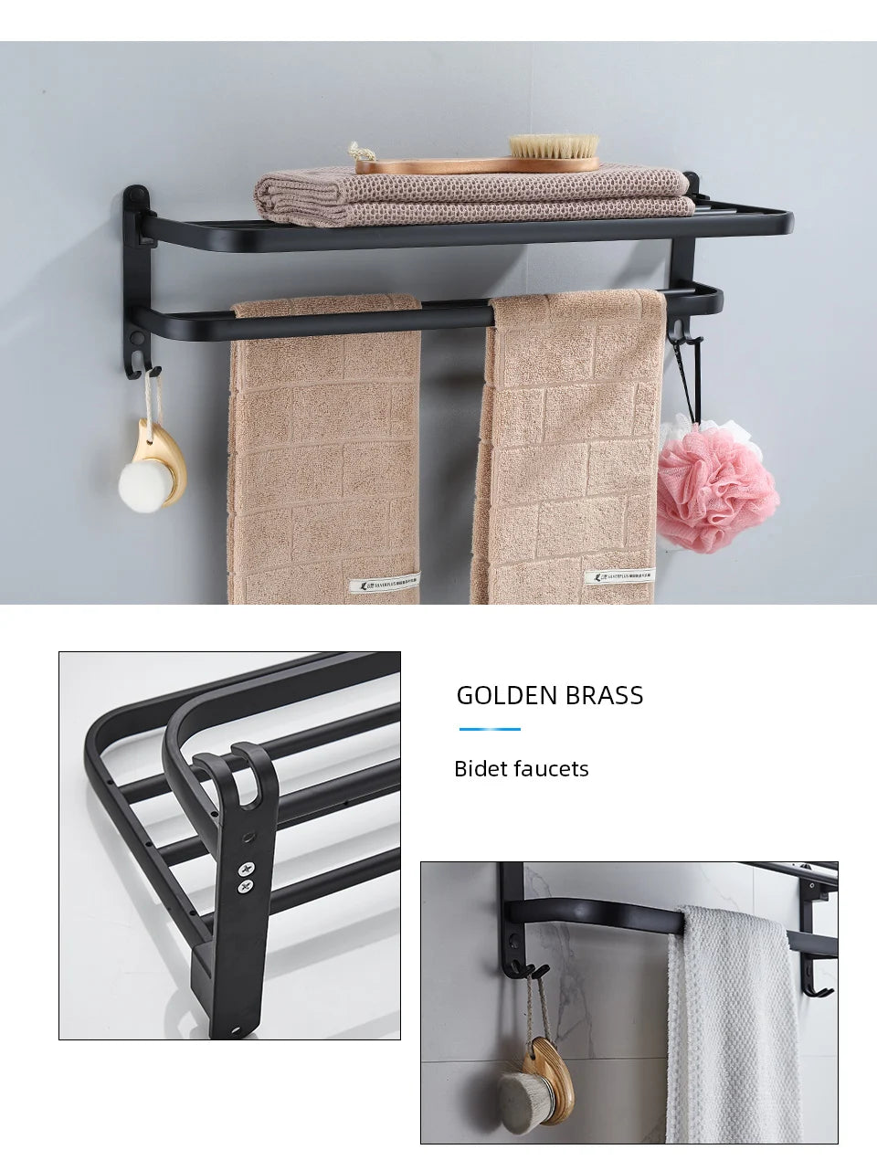 Soporte plegable para montaje en pared
