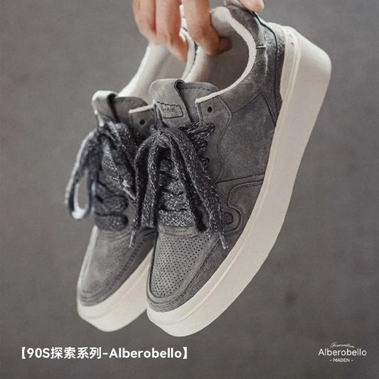 Retro Skateboard Schuhe Grau Savagi