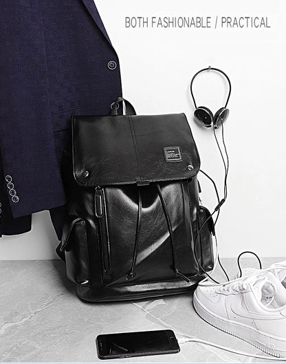 Mode Luxus Marke Leder Männer Rucksack