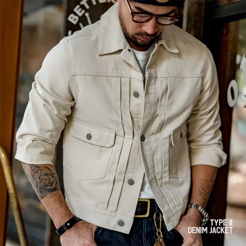 Jeansjacke Herren Amekaji