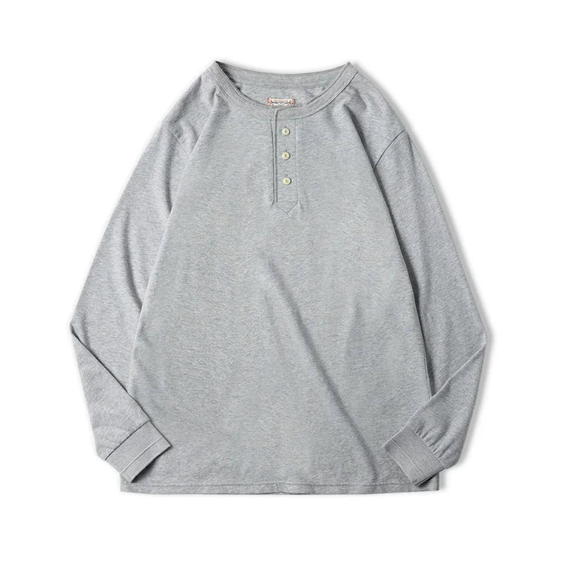 Camiseta Henley de manga larga