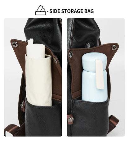 LEATHER MEN BACKPACK 15.6 INCH LAPTOP