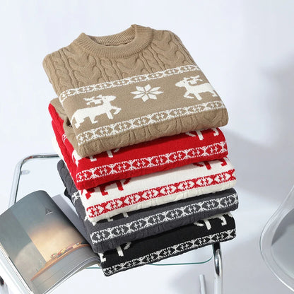 REINDEER PATTERN SWEATER