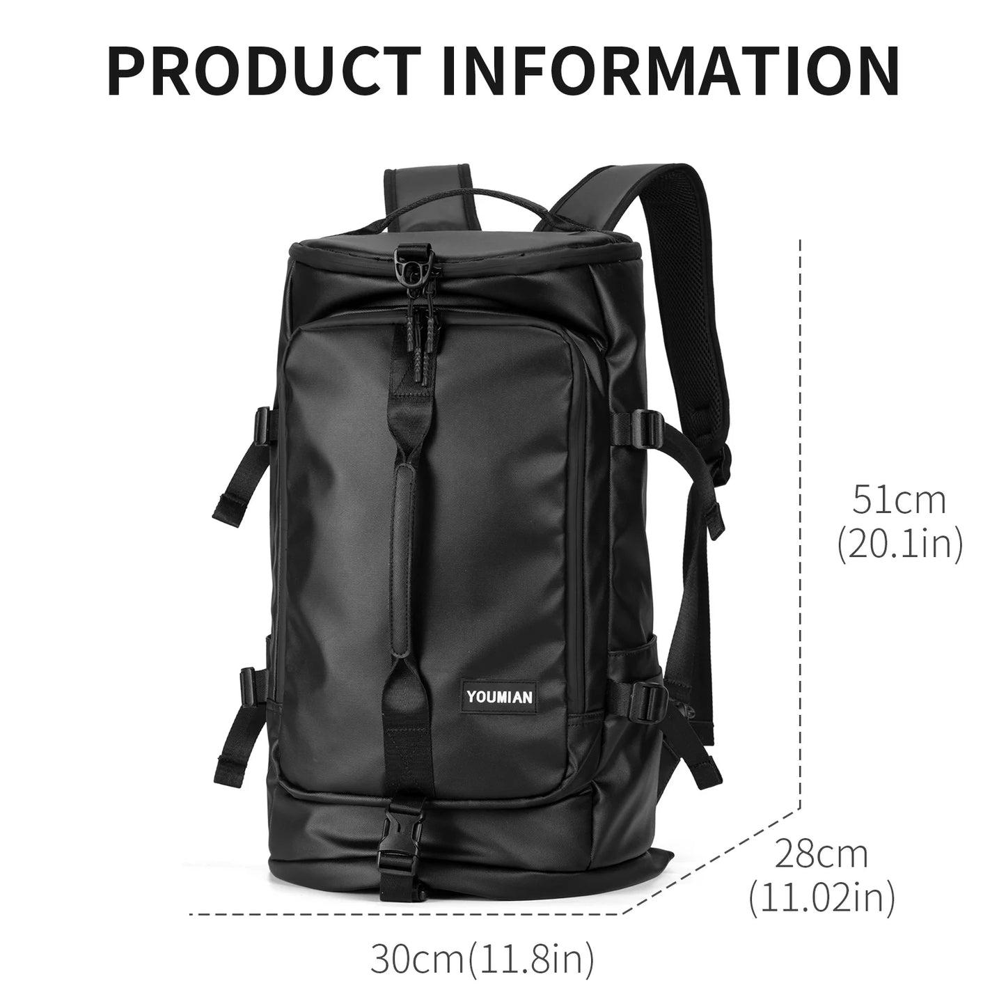 Multifunktionaler wasserdichter Rucksack Dorezz
