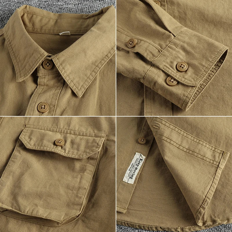 Camisa cargo vintage negra