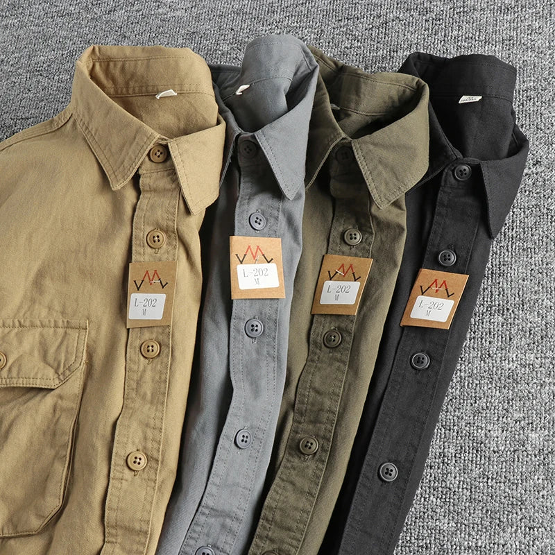 Camisa cargo vintage negra