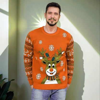 CHRISTMAS RED REINDEER SWEATER