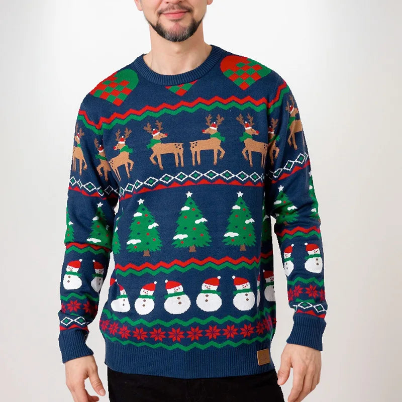 CHRISTMAS RED REINDEER SWEATER