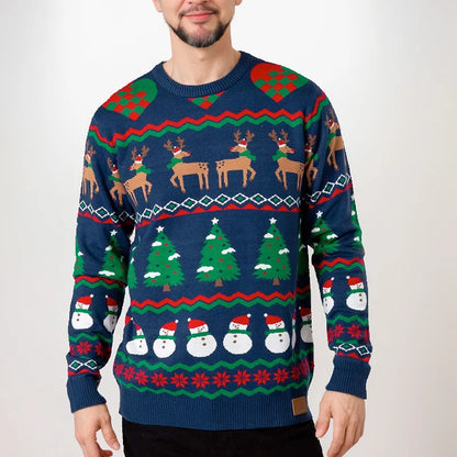 CHRISTMAS RED REINDEER SWEATER