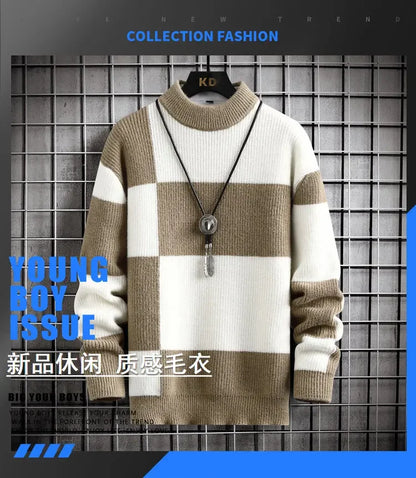 CASUAL PATCHWORK SWEATER