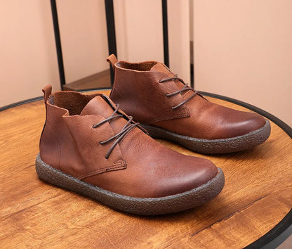 Knöchelstiefel aus weichem Leder Nartin