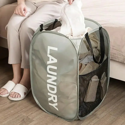 Cesto de ropa sucia portátil desplegable