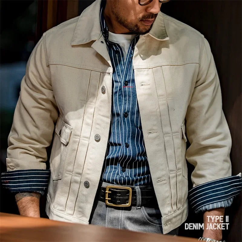 Jeansjacke Herren Amekaji