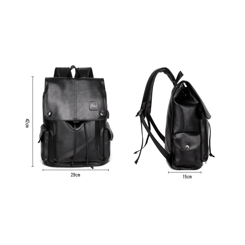 Mode Luxus Marke Leder Männer Rucksack