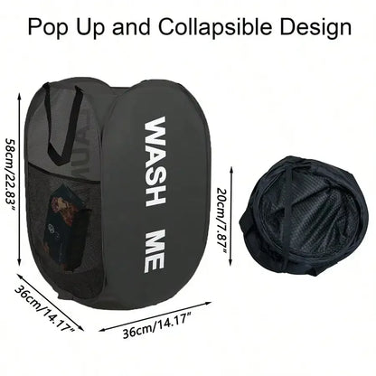 Cesto de ropa sucia portátil desplegable
