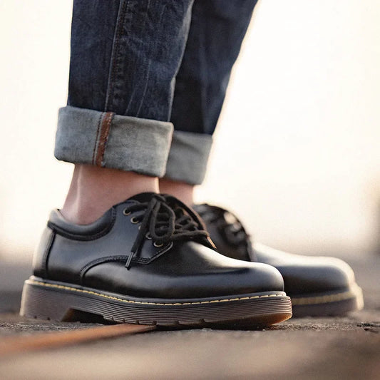 Leder Plateauschuhe für Herren Savagi