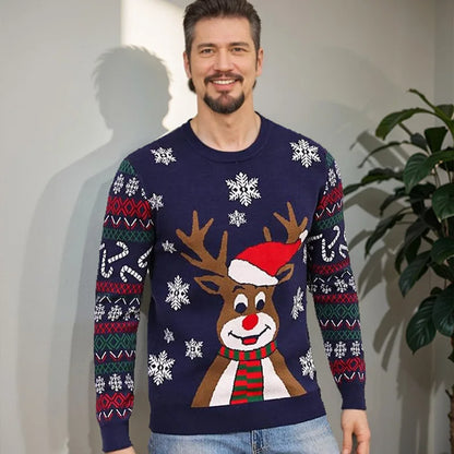 CHRISTMAS RED REINDEER SWEATER
