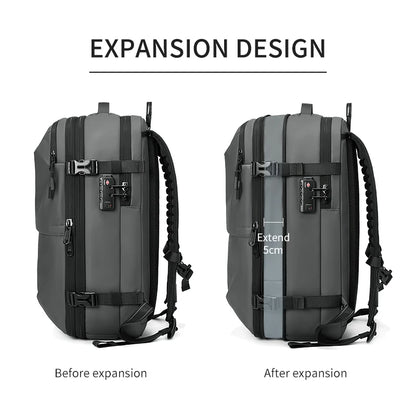 Sistema de compresión al vacío para mochilas de viaje