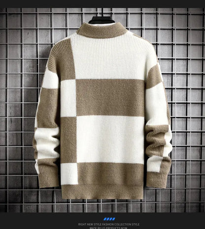 CASUAL PATCHWORK SWEATER