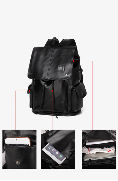 Mode Luxus Marke Leder Männer Rucksack