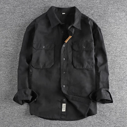 Camisa cargo vintage negra