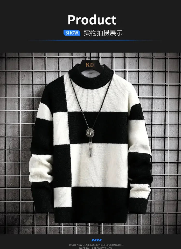 CASUAL PATCHWORK SWEATER